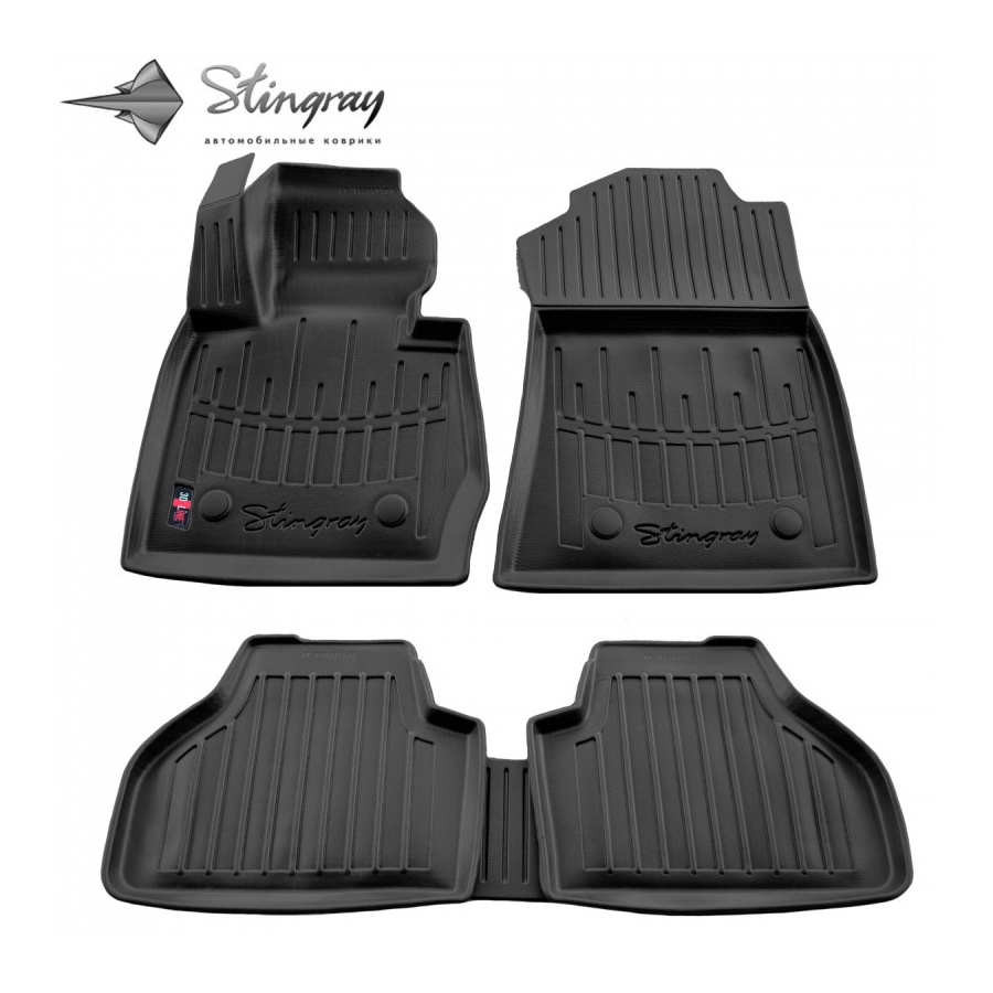 Guminiai 3D kilimėliai BMW X3 F25 2010-2017 (Juodos spalvos)