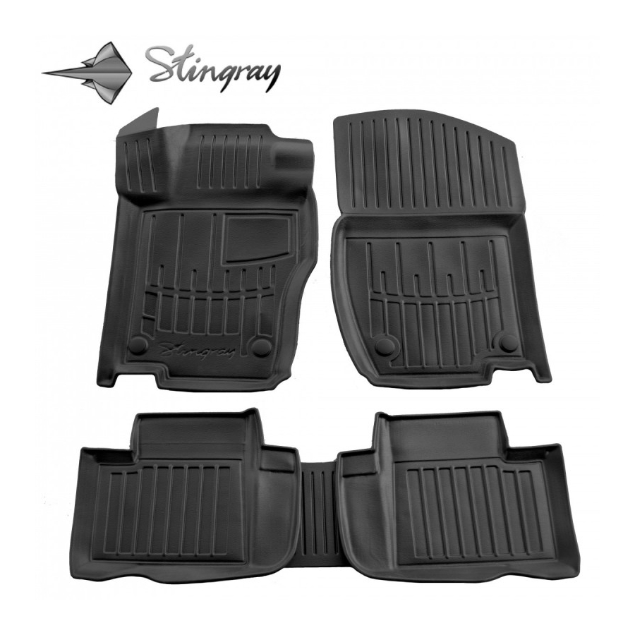 Guminiai 3D kilimėliai MERCEDES BENZ ML-Klasė (W164) 2005-2011 (Juodos spalvos)
