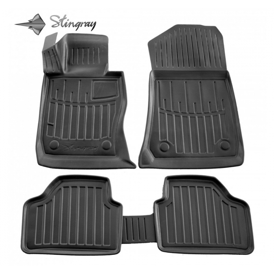 Guminiai 3D kilimėliai BMW X1 (E84) 2009-2015 (Juodos spalvos)