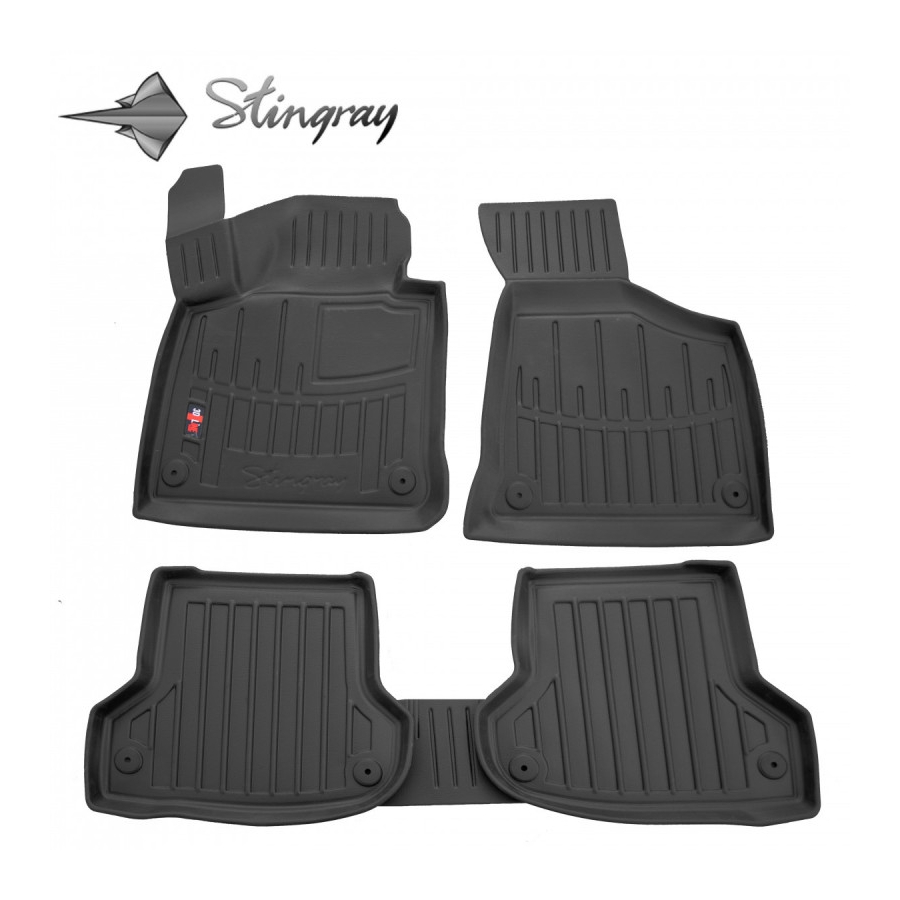 Guminiai 3D kilimėliai AUDI A3 (8P) 2003-2012 (Juodos spalvos)