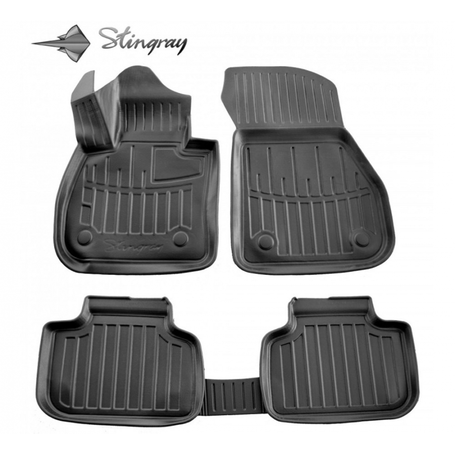 Guminiai 3D kilimėliai BMW X1 (F48) 2015-2022 (Juodos spalvos)