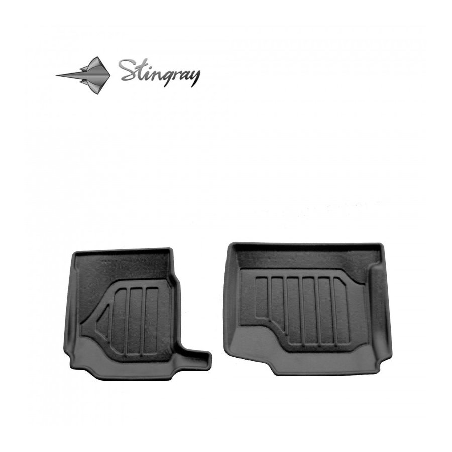 Guminiai 3D kilimėliai NISSAN Qashqai+2 (NJ10) 2008-2014 (Trečia eilė, Juodos spalvos)