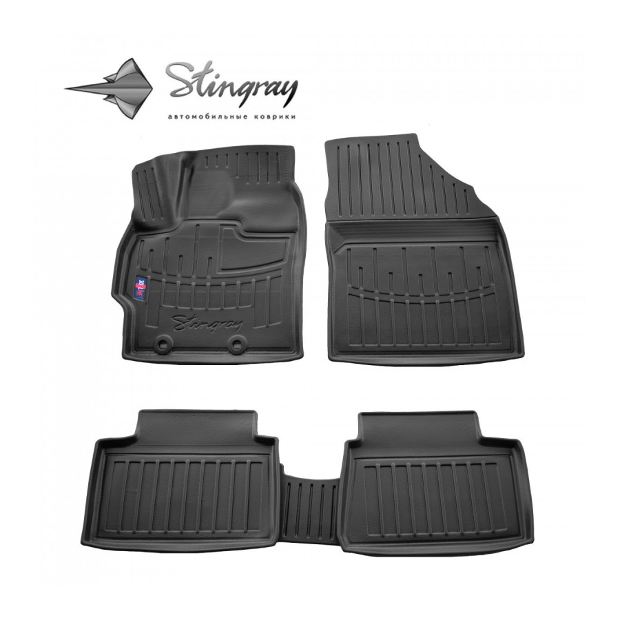 Guminiai 3D kilimėliai TOYOTA Yaris XP21 2020→ (Juodos spalvos)