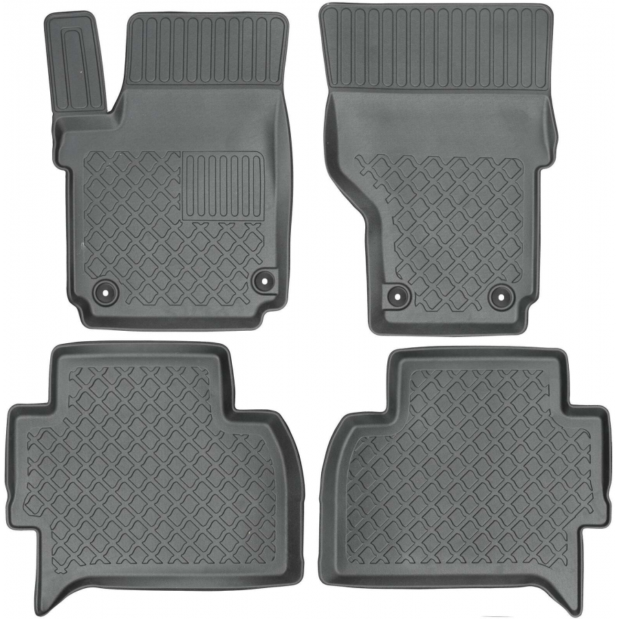 Guminiai (TPE) kilimėliai GuardLiner 3D VOLKSWAGEN Amarok 2009-2021 (Paaukštintais kraštais)