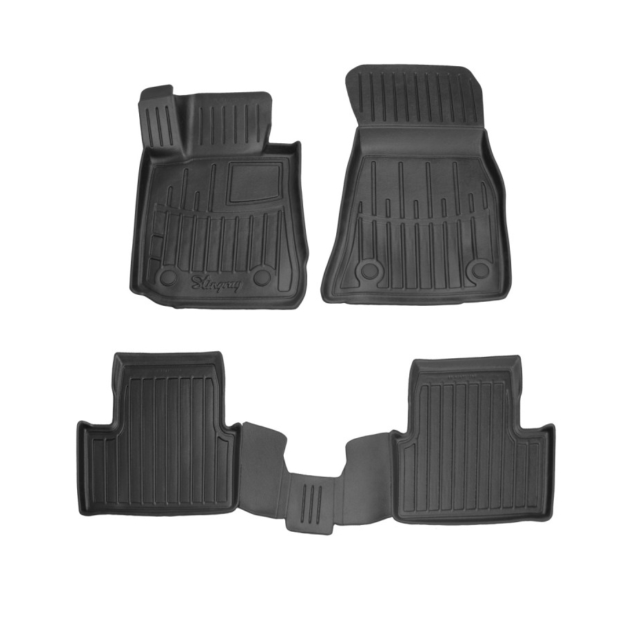 Guminiai 3D kilimėliai BMW i4 (G26) 2022→ (Juodos spalvos)