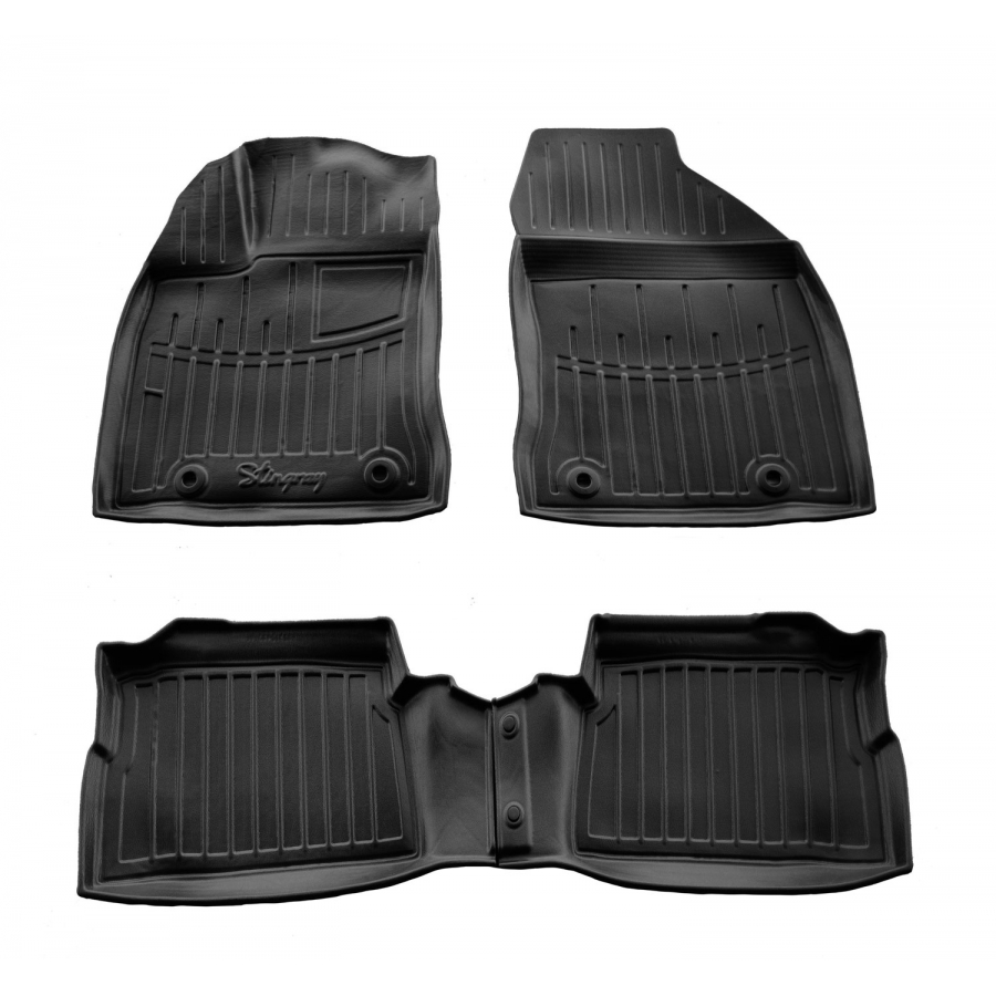 Guminiai 3D kilimėliai LEXUS CT 200h 2010-2017 (Juodos spalvos)