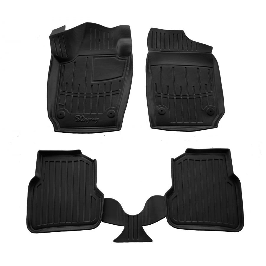 Guminiai 3D kilimėliai SEAT Ibiza IV (6J) 2008-2017 (Juodos spalvos)
