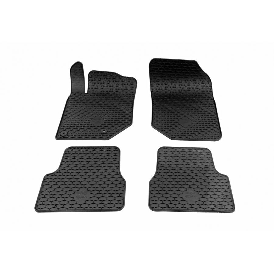 Guminiai kilimėliai PEUGEOT 2008 2019→ (Su originaliais tvirtinimais, Juodos spalvos)
