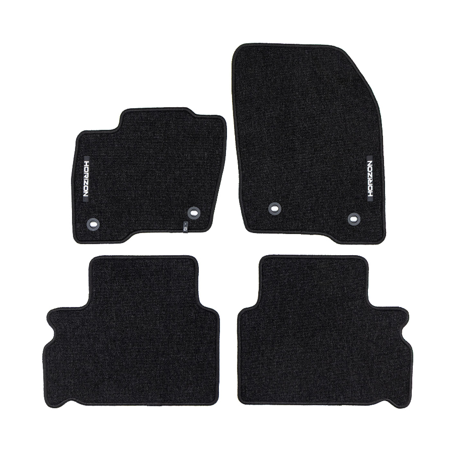 Veliūriniai HORIZON kilimėliai FORD S-Max 2006-2014 (Juodos spalvos)
