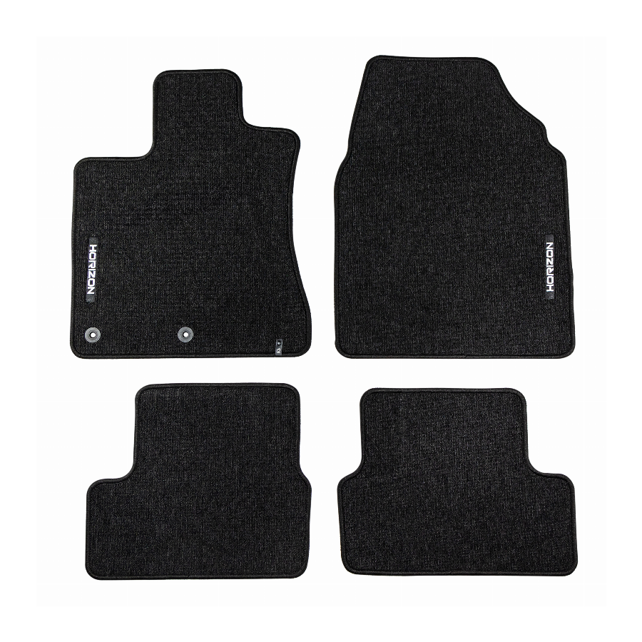 Veliūriniai HORIZON kilimėliai NISSAN Qashqai 2006-2013 (Juodos spalvos)