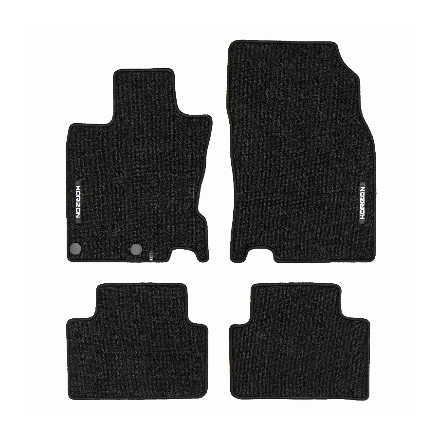 Veliūriniai HORIZON kilimėliai NISSAN Qashqai 2013-2021 (Juodos spalvos)