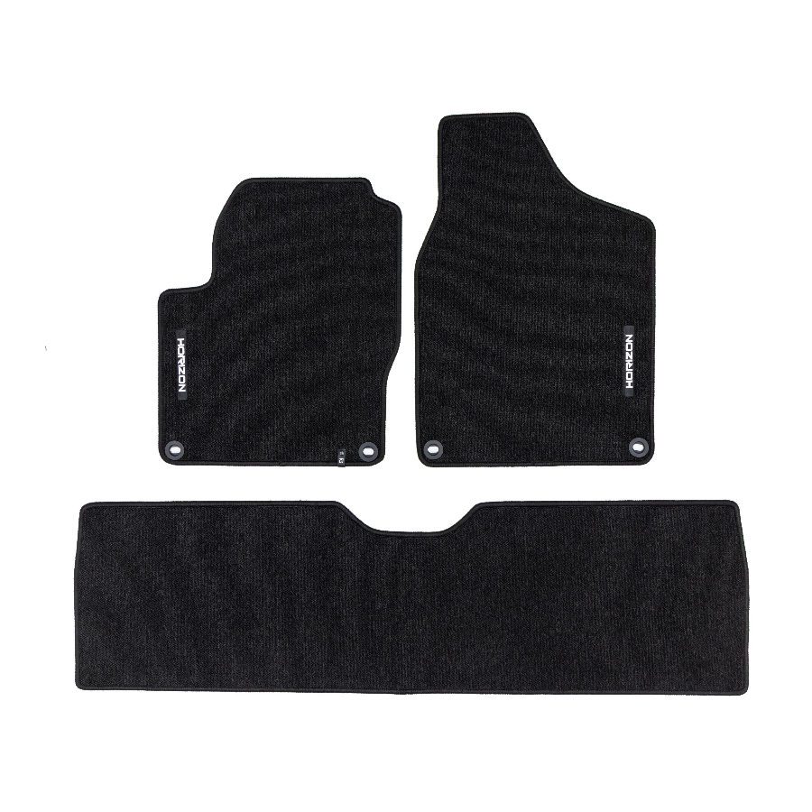 Veliūriniai HORIZON kilimėliai SEAT Alhambra 1996-2010 (Juodos spalvos)