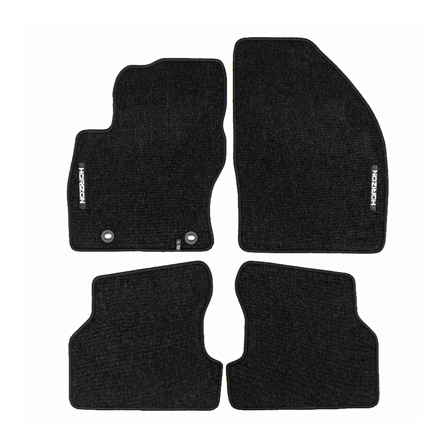 Veliūriniai HORIZON kilimėliai FORD Focus 2004-2011 (Juodos spalvos)