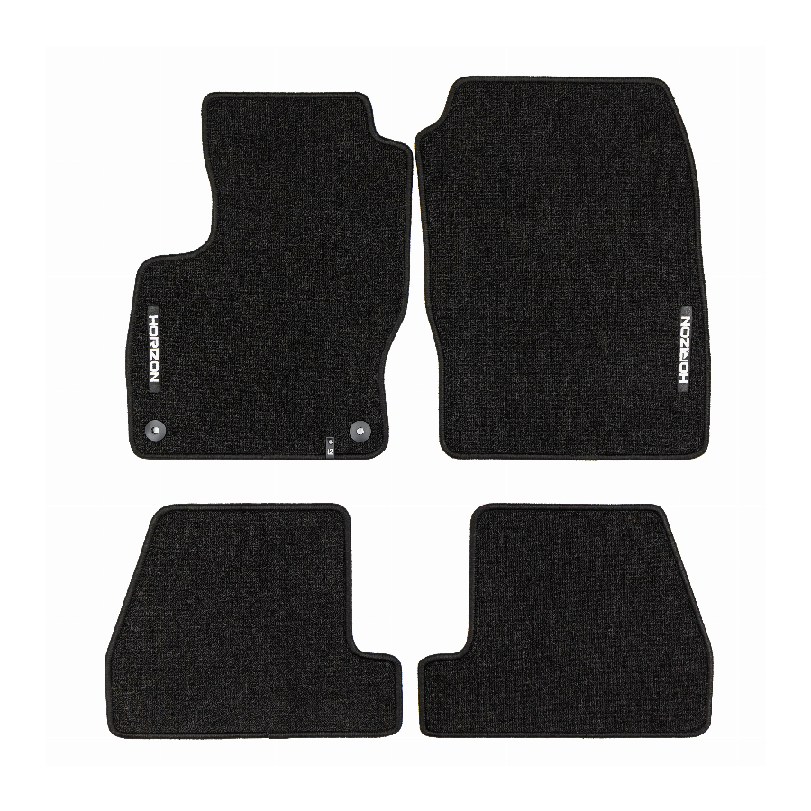 Veliūriniai HORIZON kilimėliai FORD Focus 2010-2019 (Juodos spalvos)