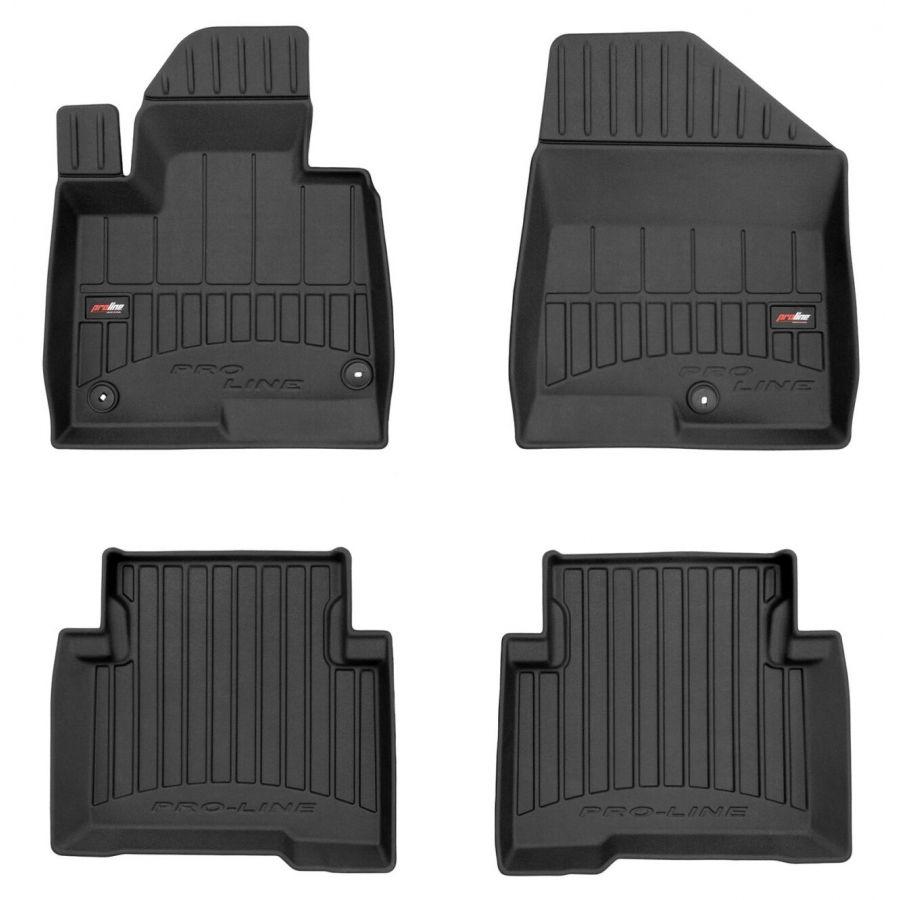 Guminiai kilimėliai Pro-Line 3D HYUNDAI Santa Fe 2012-2018 (Aukštu borteliu)