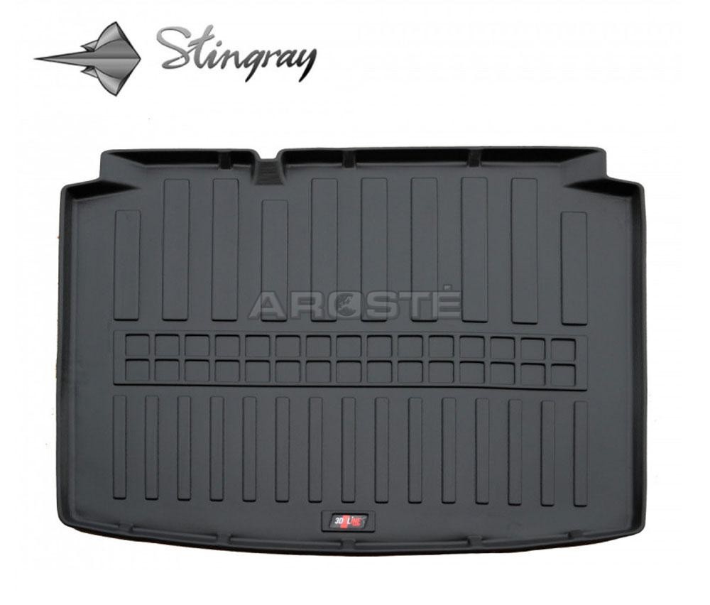 Guminis bagažinės kilimėlis VOLKSWAGEN Golf IV 1997-2003, (hatchback) black /6024131