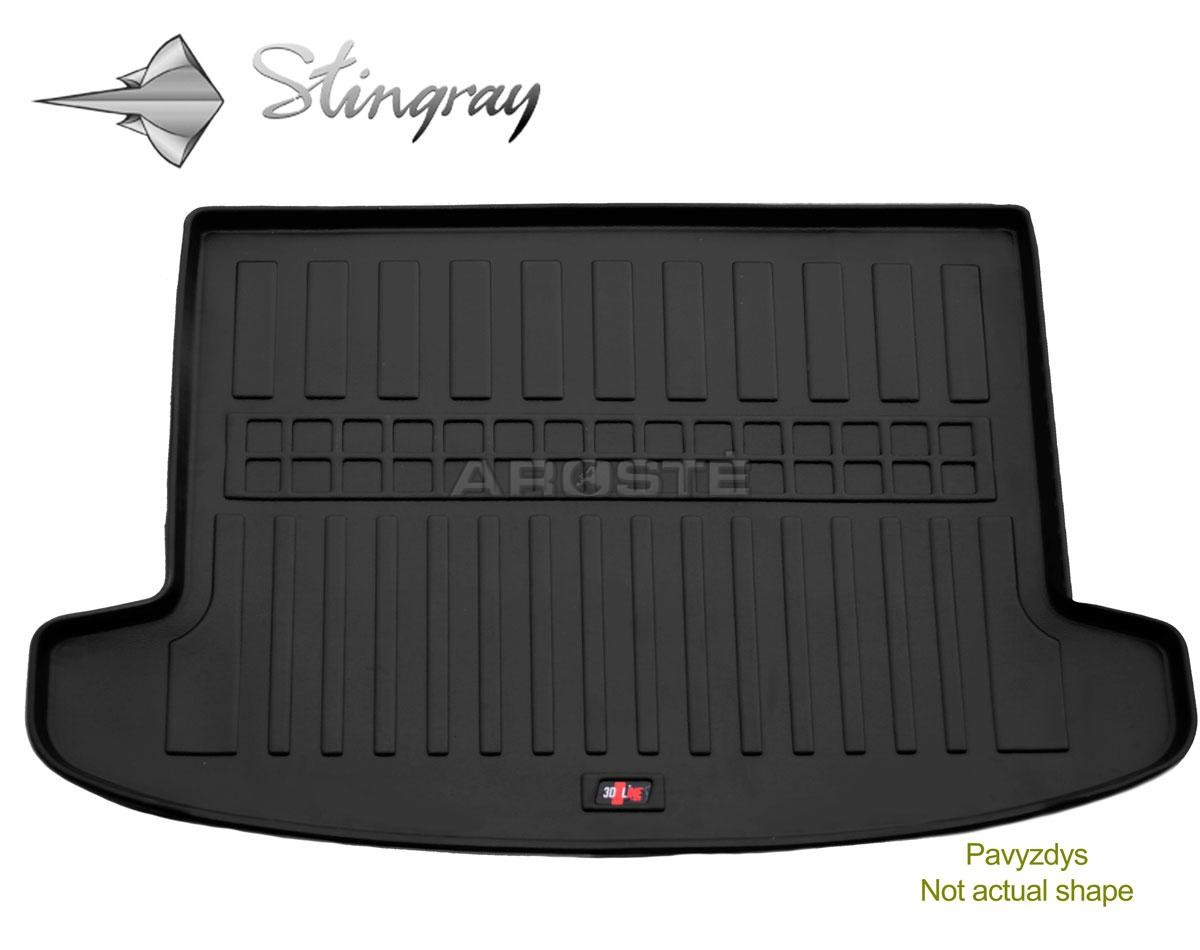 Guminis bagažinės kilimėlis VOLKSWAGEN Touareg II 7P 2010-2018 black /6024181