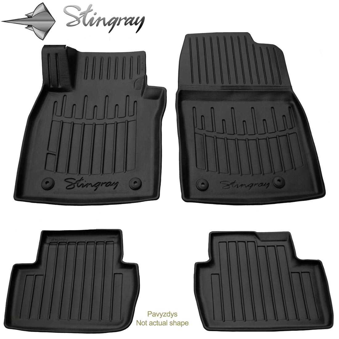 Kilimėliai 3D HYUNDAI IONIQ 6 2022+, 4 pc. black /5009264