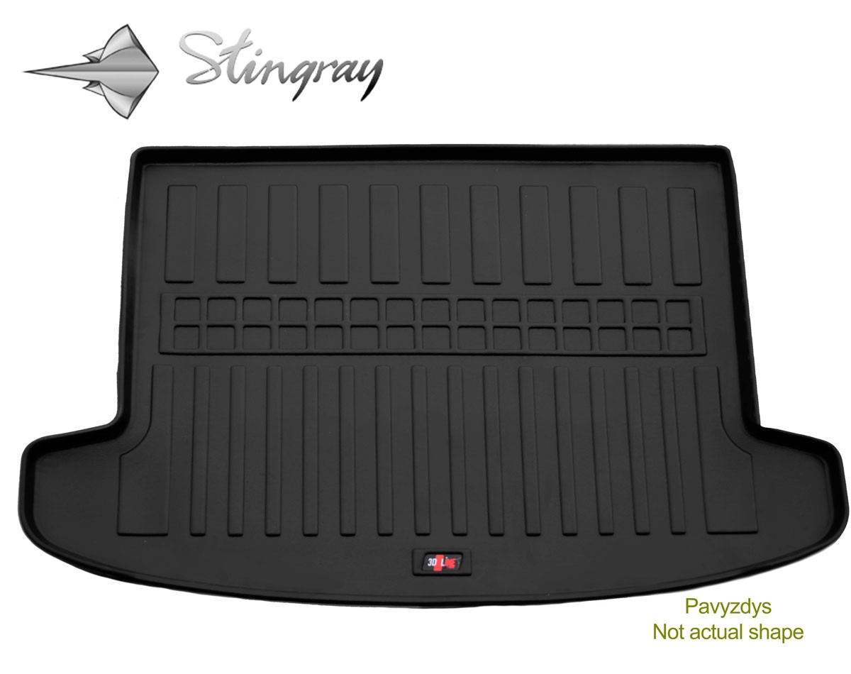 Guminis bagažinės kilimėlis MITSUBISHI Outlander 2003-2006 black /6013071