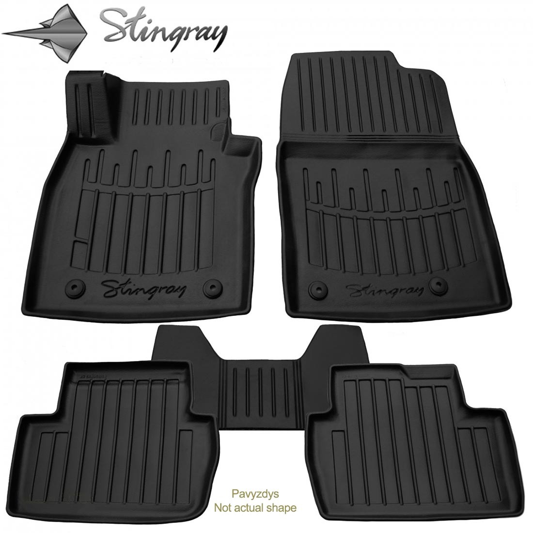 Kilimėliai 3D JEEP Grand Cherokee WK2/WL 2010+, 5 pc. black /5046055