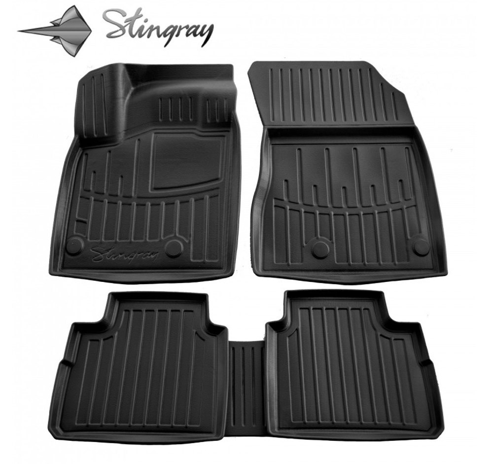 Kilimėliai 3D NISSAN Rogue T33 2021+, 5 pc. (gasoline vers.) black /5014135
