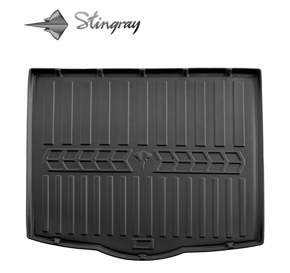 Guminis bagažinės kilimėlis VOLKSWAGEN Touran II 2015+  (lower boot) black /6024351