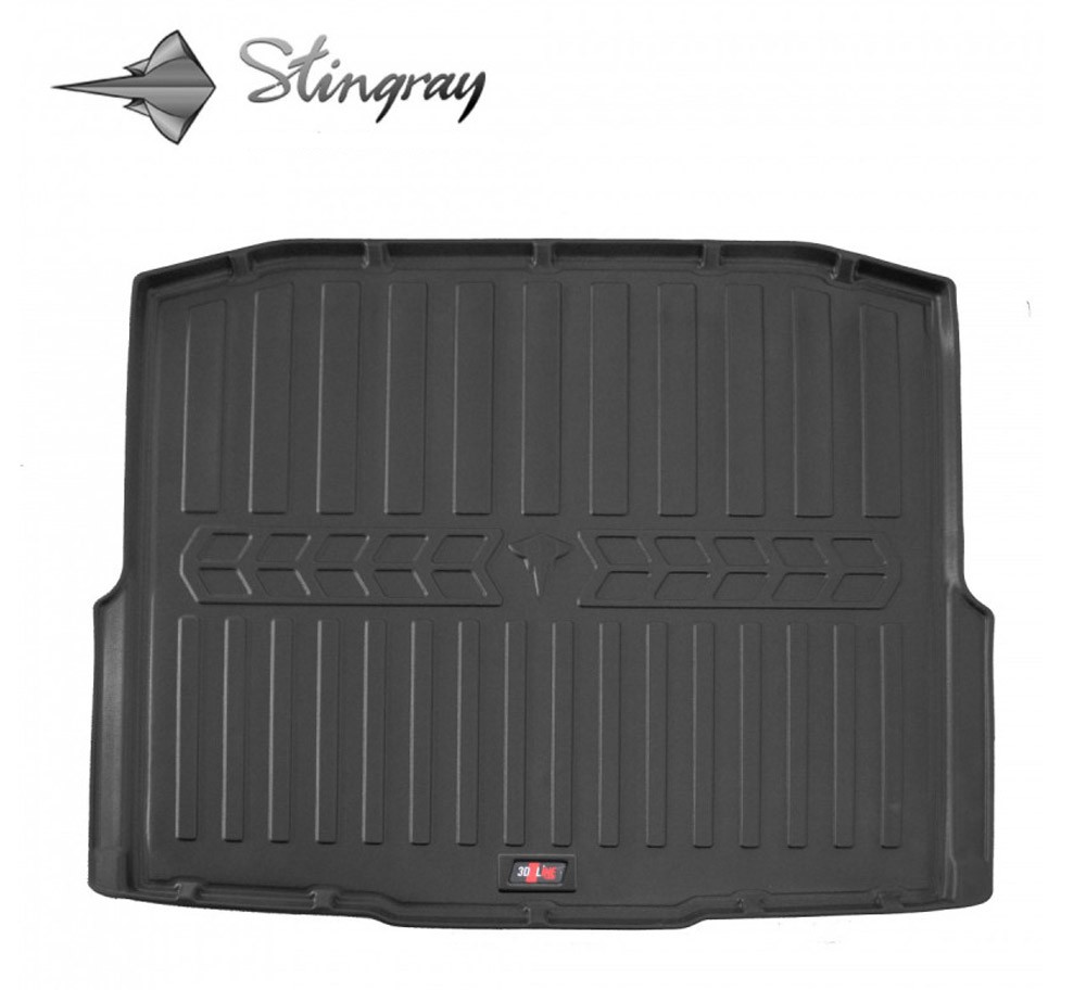 Guminis bagažinės kilimėlis SKODA Octavia III A7 2013-2020  (universal, without niches) black /6020081