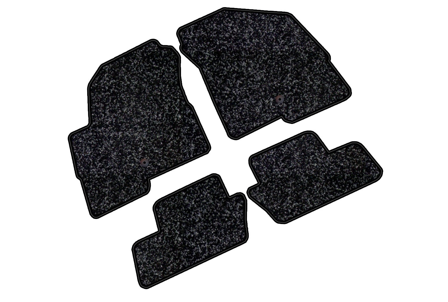 Kilimėliai ARS Jeep Compass / 2006-2016 - Dangos tipas   1051 - juoda /apsiūta siūlais