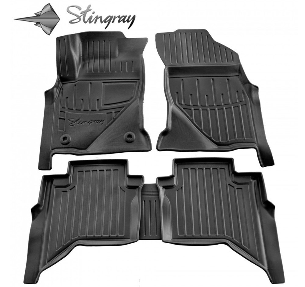 Kilimėliai 3D TOYOTA Hilux VIII Crew Cab 2015+, 5 pc. black /5022325