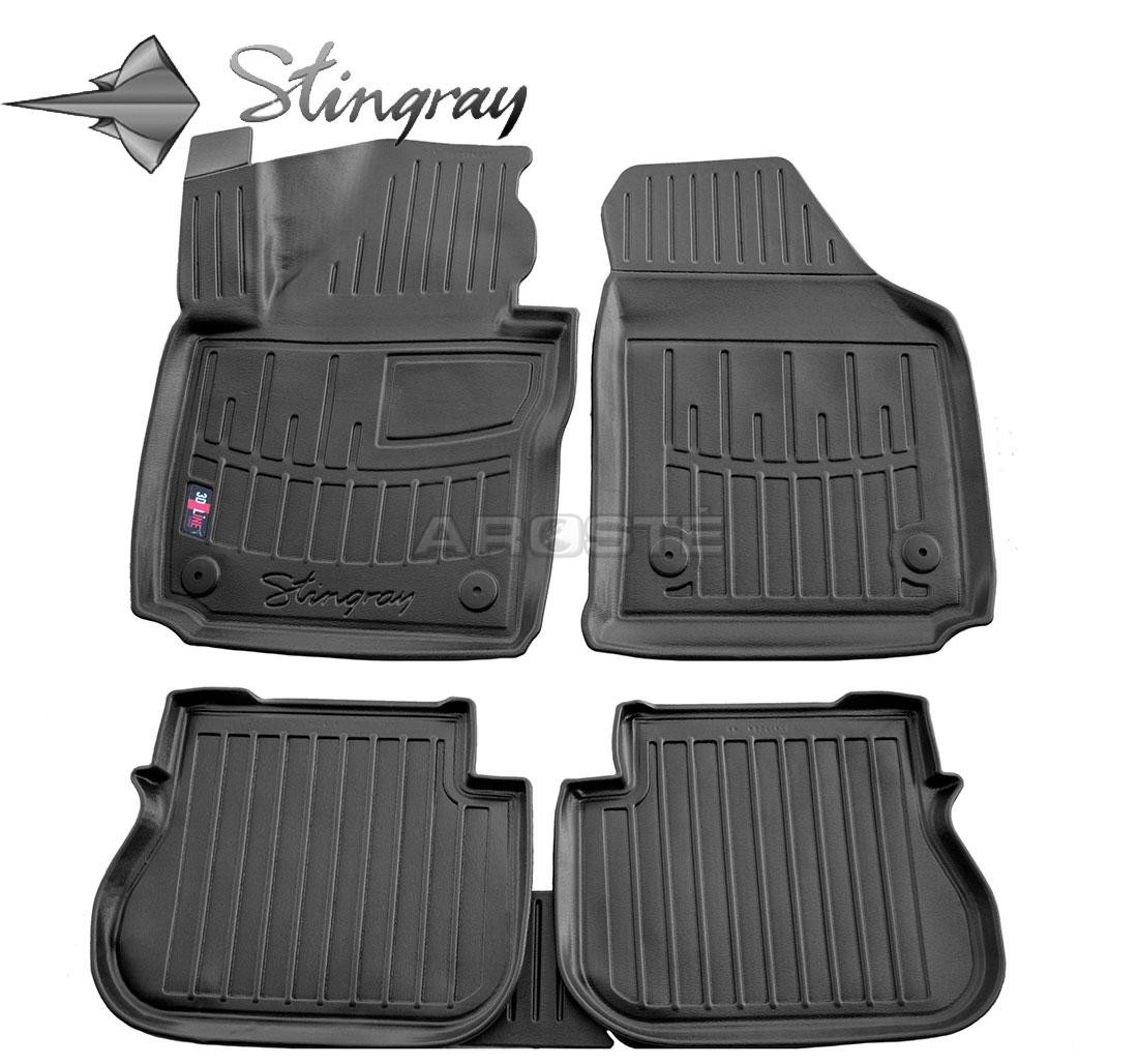 Kilimėliai 3D VOLKSWAGEN Caddy III 2K 2003-2020, 5 vnt. (LIFE, 4 doors) black /5024245