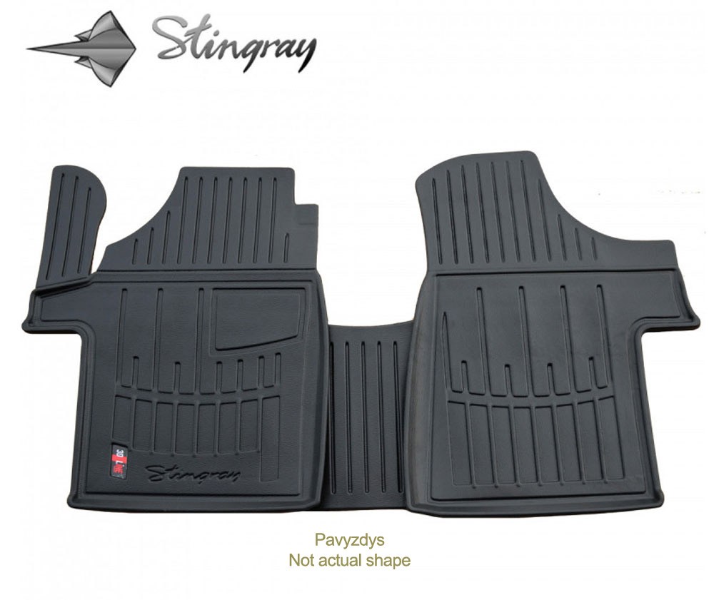 Kilimėliai 3D VOLKSWAGEN ID. Buzz 2022+, 3 pc. (5 seats) black /5024323