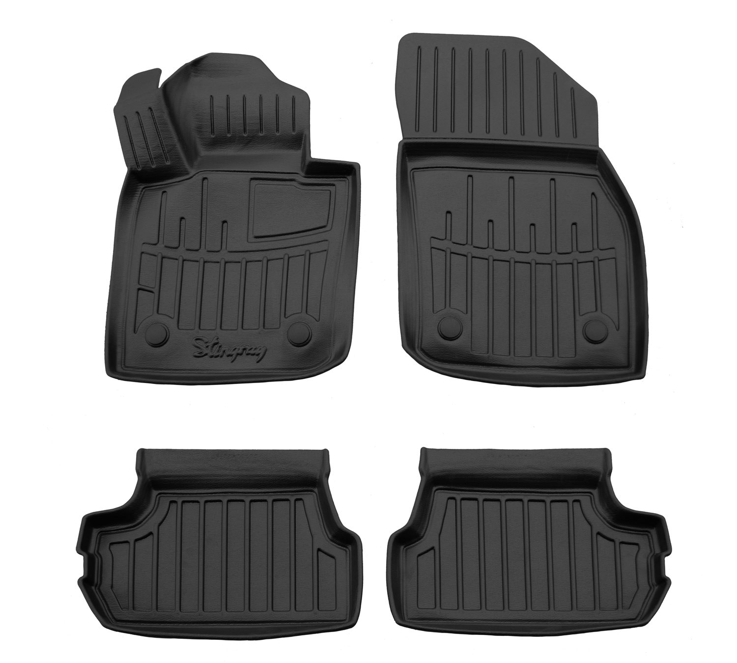 Kilimėliai 3D MINI Cooper III F56 2014-2023, 4 vnt. (3 durys) juodi /5032034