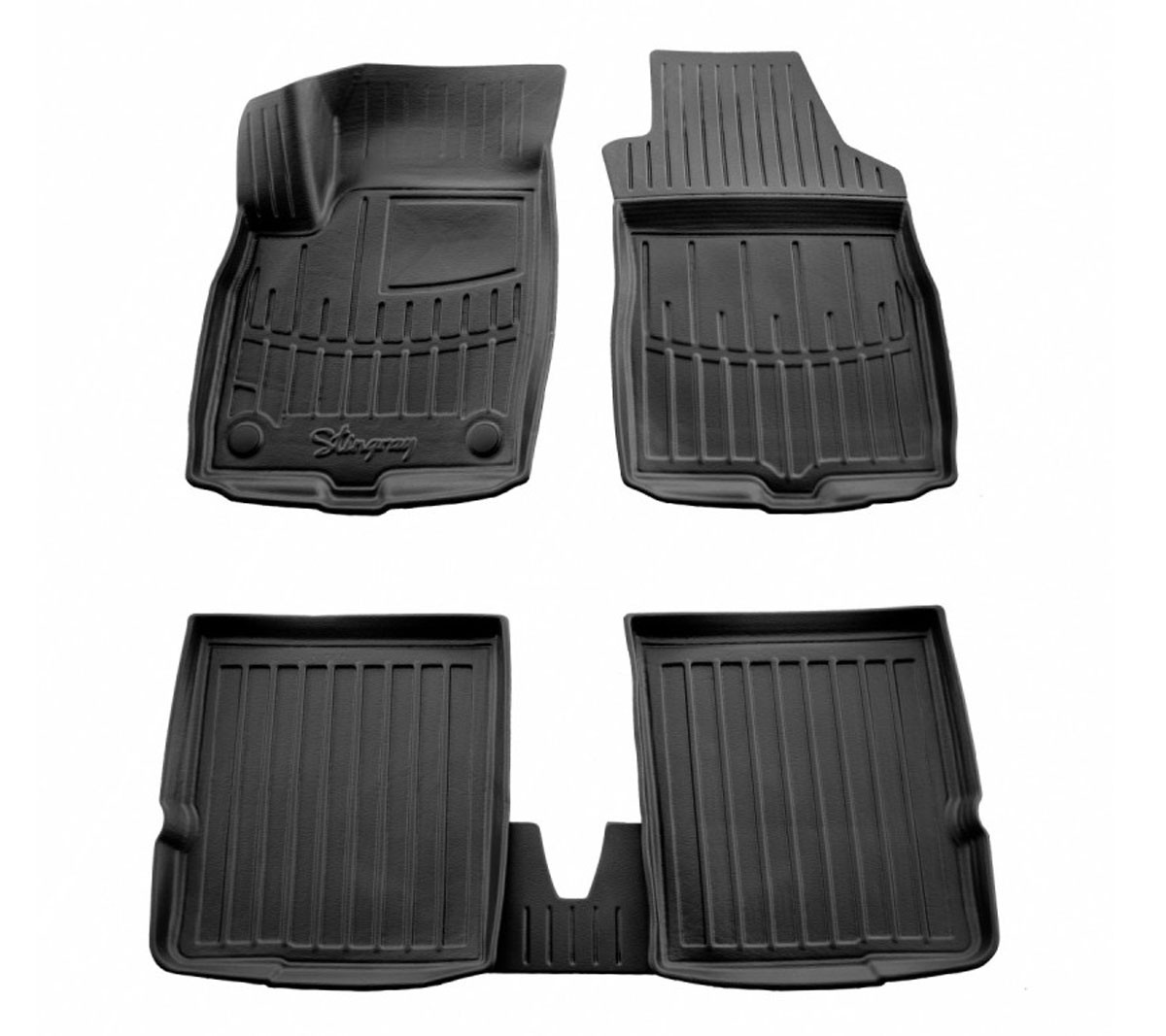 Kilimėliai 3D FIAT Panda  (169) (2003-2012), 5 vnt. juodi /5006085