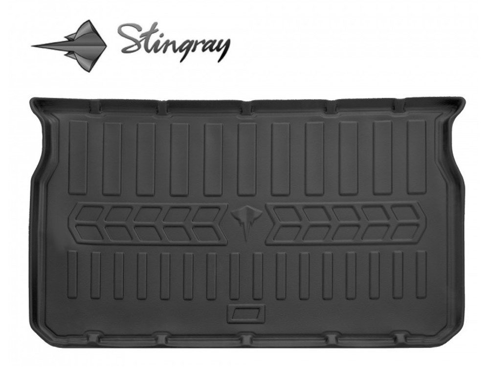 Guminis bagažinės kilimėlis PEUGEOT 208 2012-2019 (hatchback) black /6016091