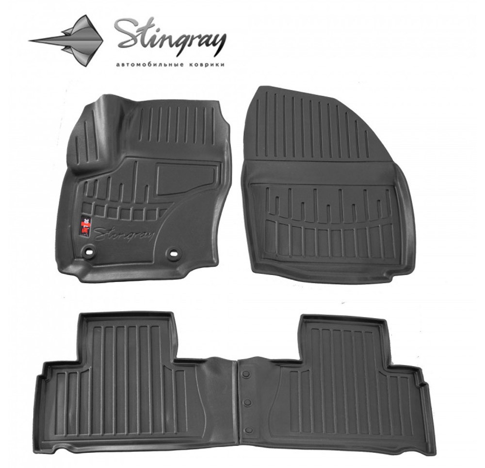 Kilimėliai 3D FORD Galaxy WA6 2006-2015, 4 pc. (OWAL clips) black /5007134
