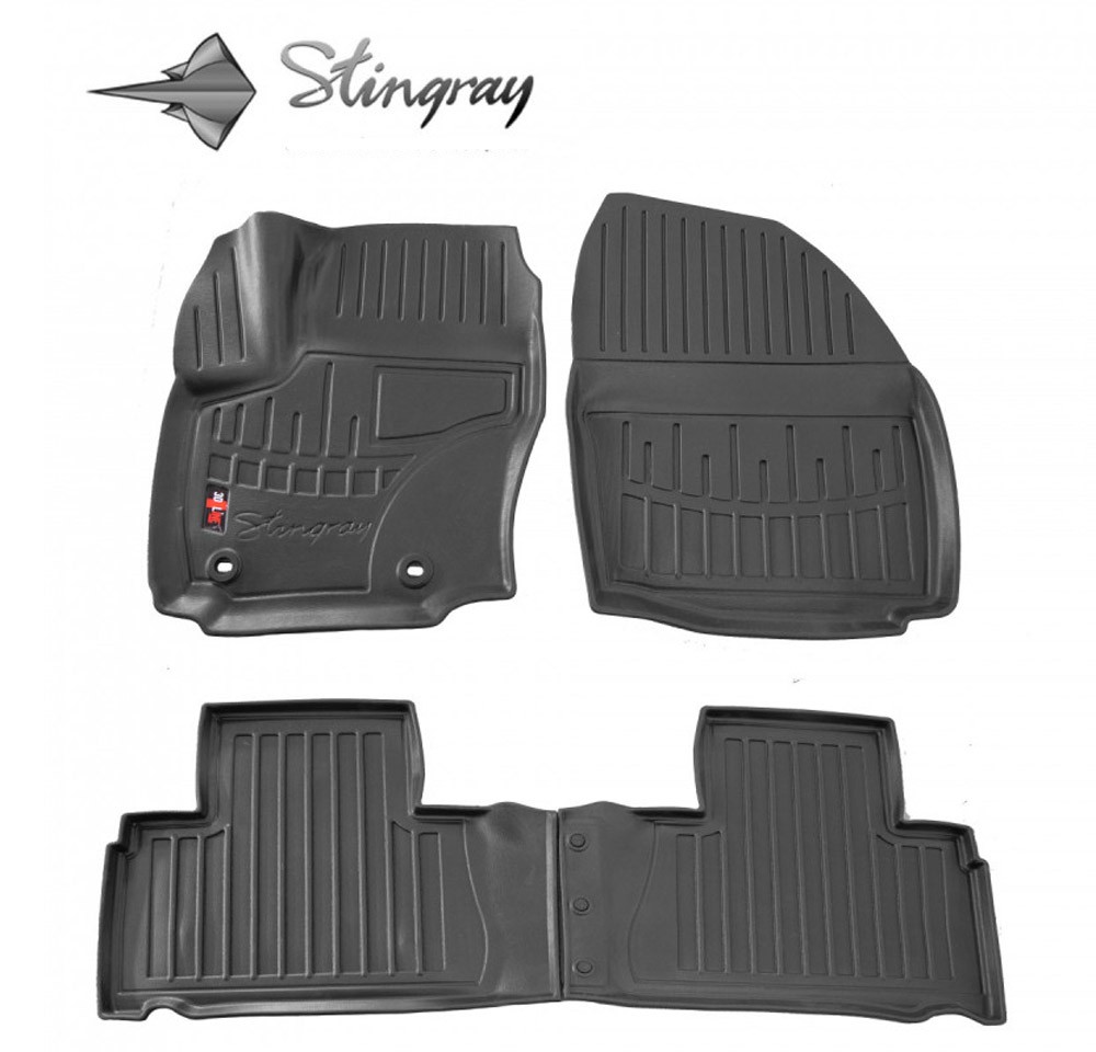 Kilimėliai 3D FORD S-Max 2006-2014, 4 pc. (OWAL clips) black /5007134