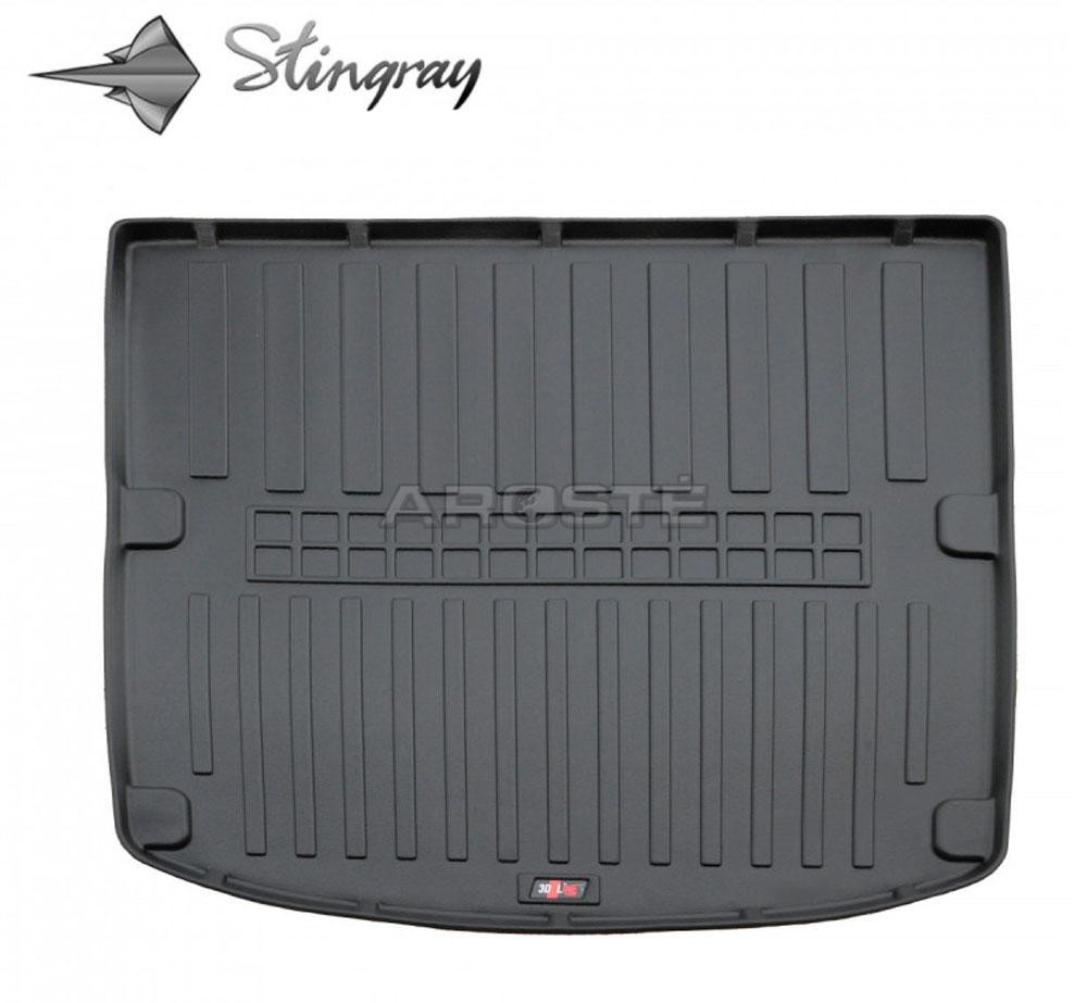 Guminis bagažinės kilimėlis AUDI A4 B9 2015+,  (sedan) black /6030021