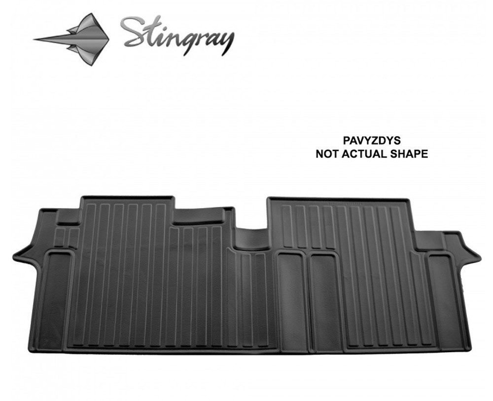 Kilimėliai 3D NISSAN QASHQAI +2 NJ10 2008-2014, 2 pc. (3th row) black /50141552