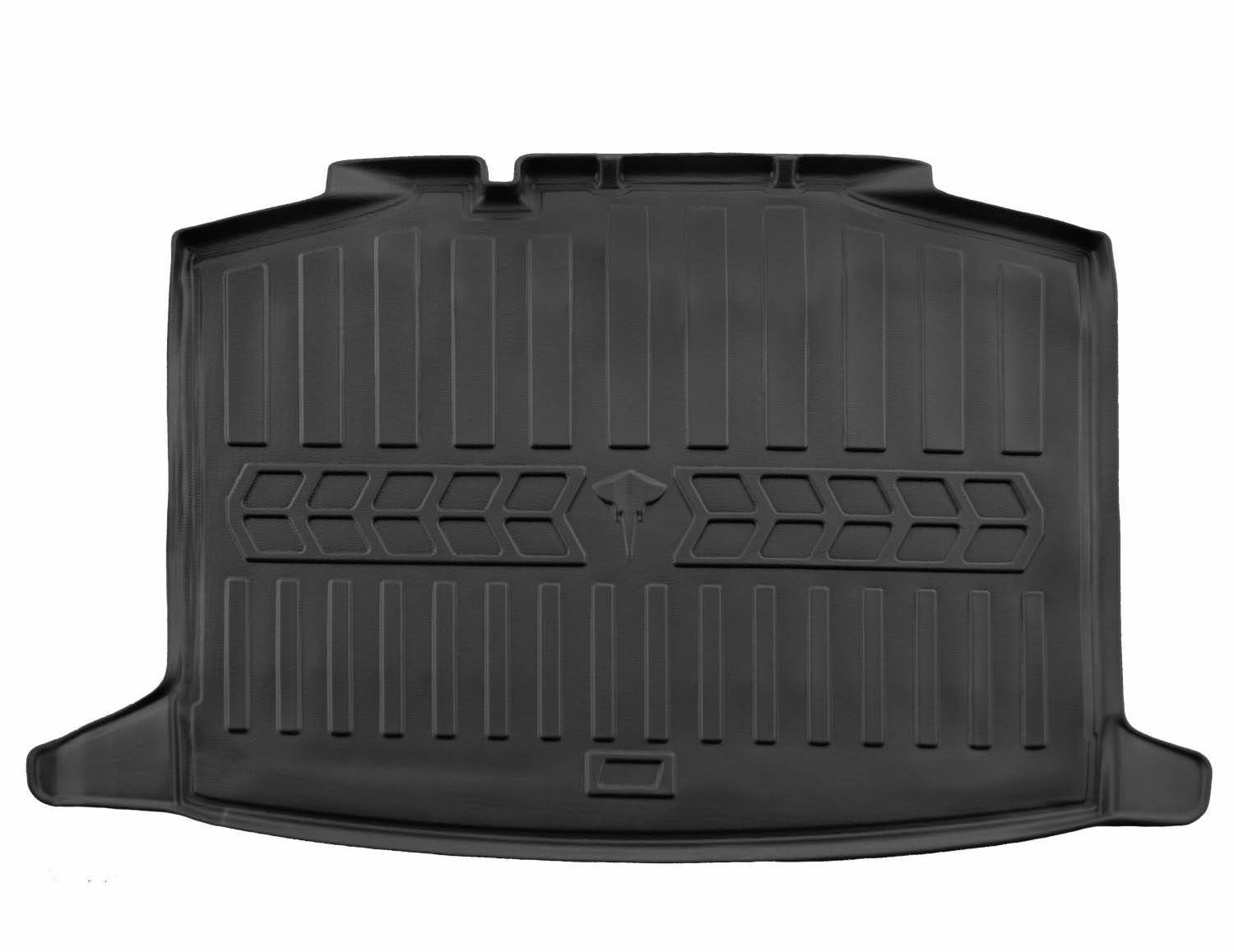 Guminis bagažinės kilimėlis SKODA Rapid 2012-2019  (Spaceback/lower trunk) black /6020321