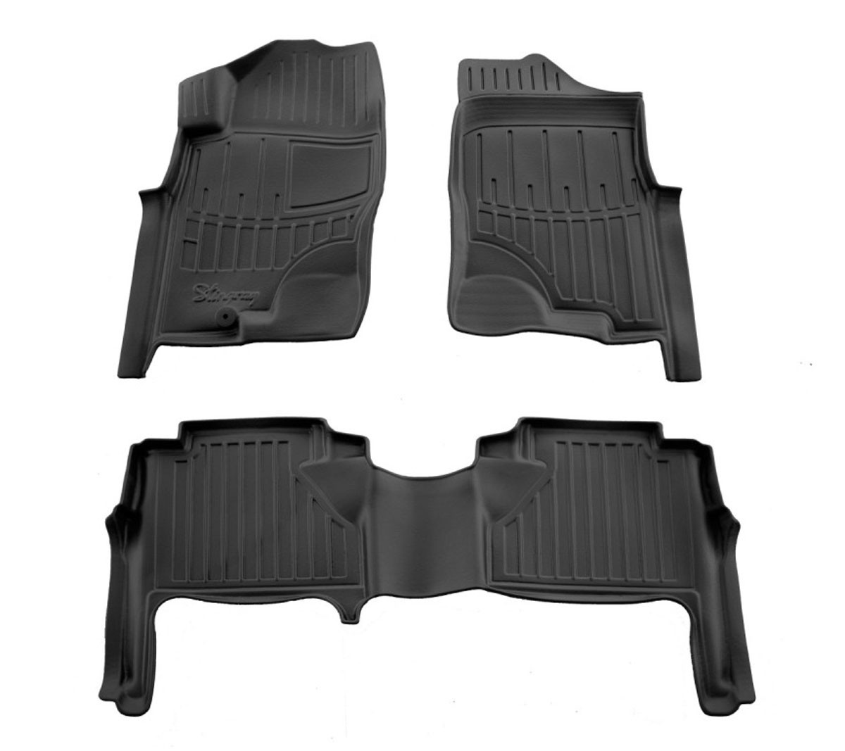 Kilimėliai 3D NISSAN Navara (D40) (2005-2010), 3 vnt. juodi /5014223