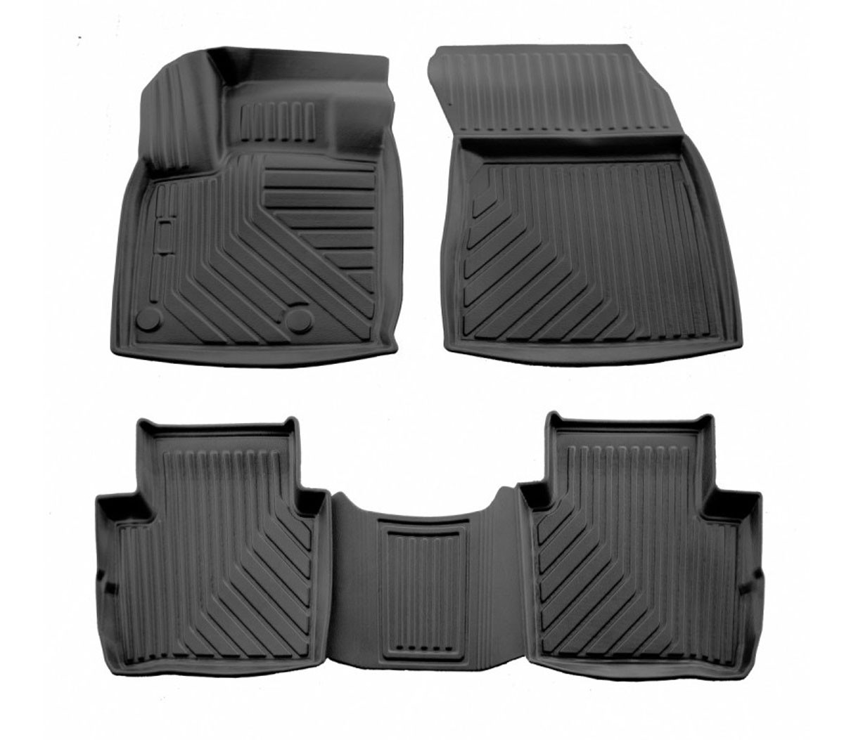 Kilimėliai 3D NISSAN QASHQAI (J12) (2021-...), 4 vnt. juodi /5014264