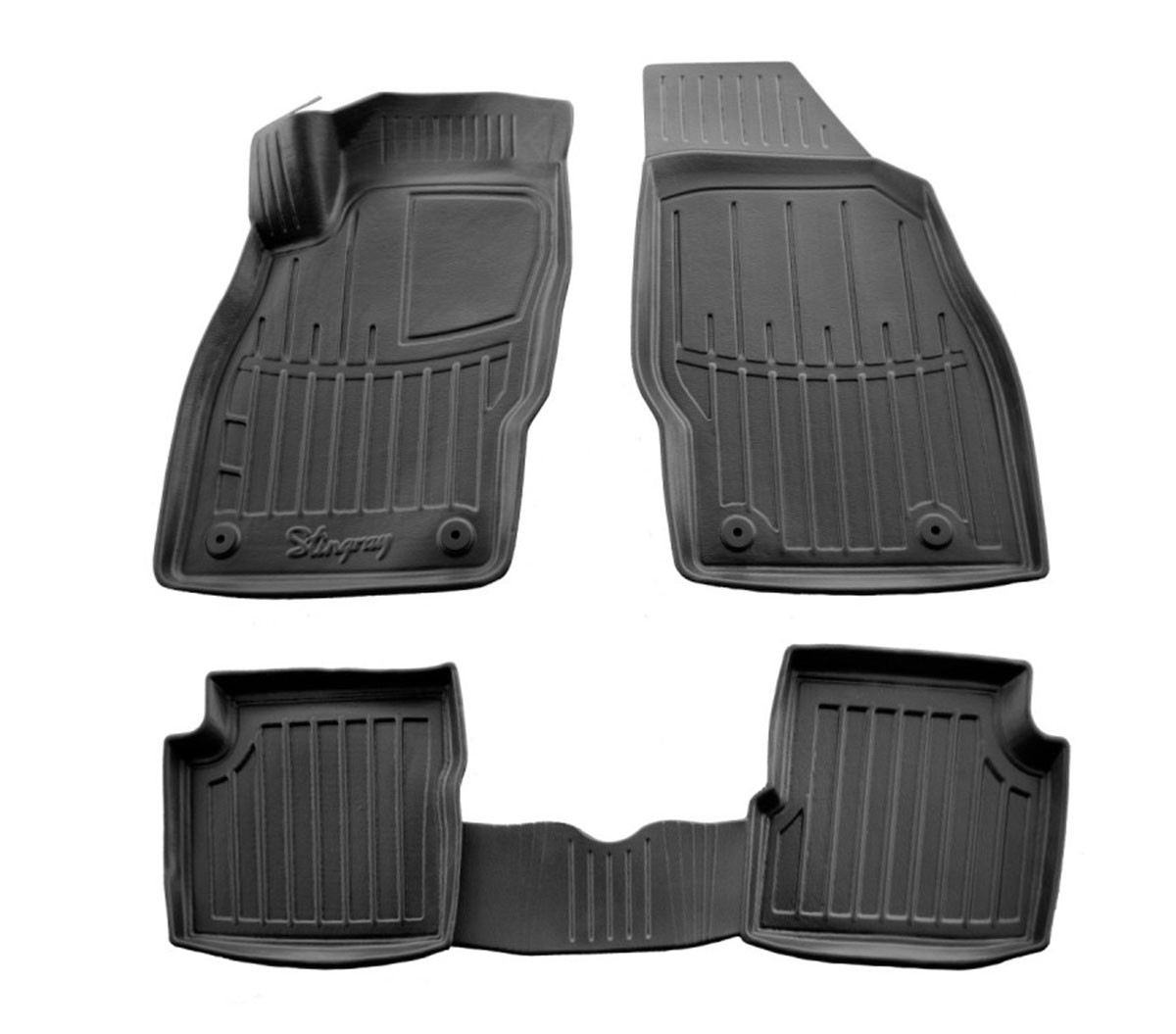 Kilimėliai 3D OPEL Corsa E (2014-2019), 4 vnt. juodi /5015214