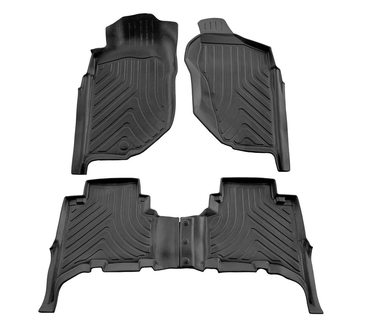 Kilimėliai 3D OPEL Frontera B (1998-2004), 4 vnt. (5 dur.) juodi /5015194