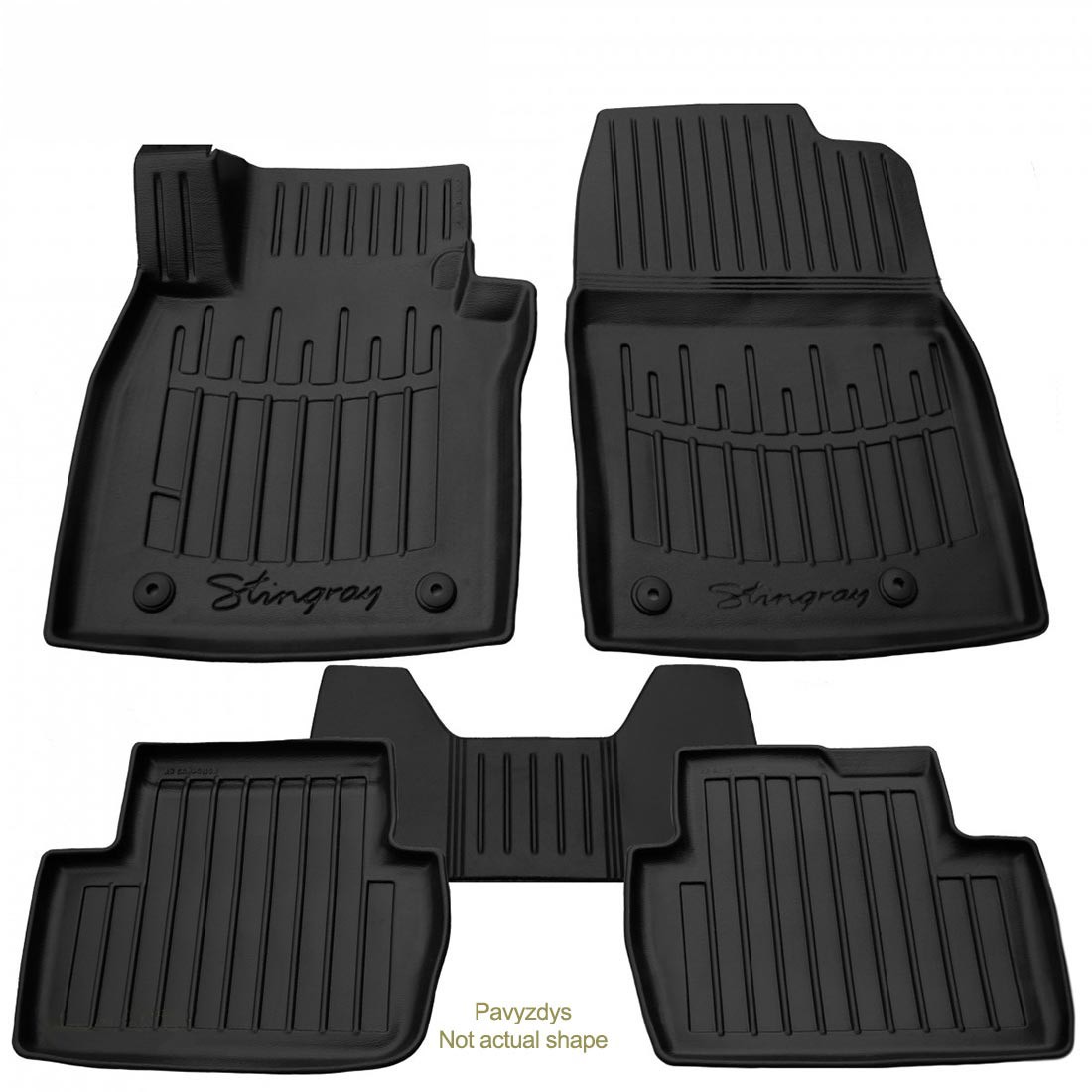 Kilimėliai 3D PEUGEOT 2008 2013-2019, 5 pc. black /5016235