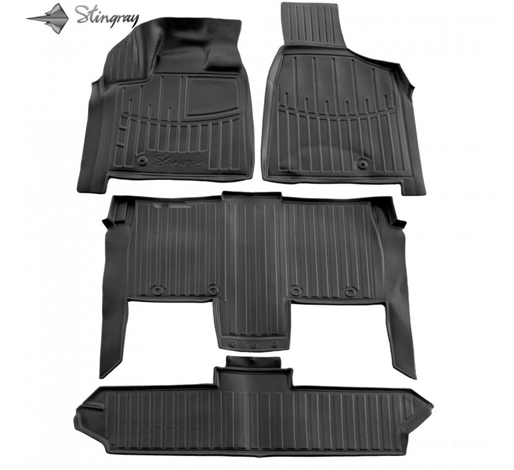 Kilimėliai 3D DODGE Grand Caravan V RT 2008-2020, 4 pc. black /5061024