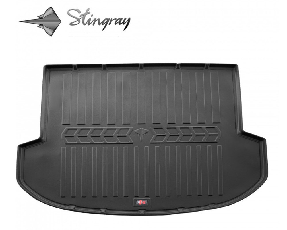 Guminis bagažinės kilimėlis HYUNDAI Santa Fe IV TM 2020+  (5) black /6009121