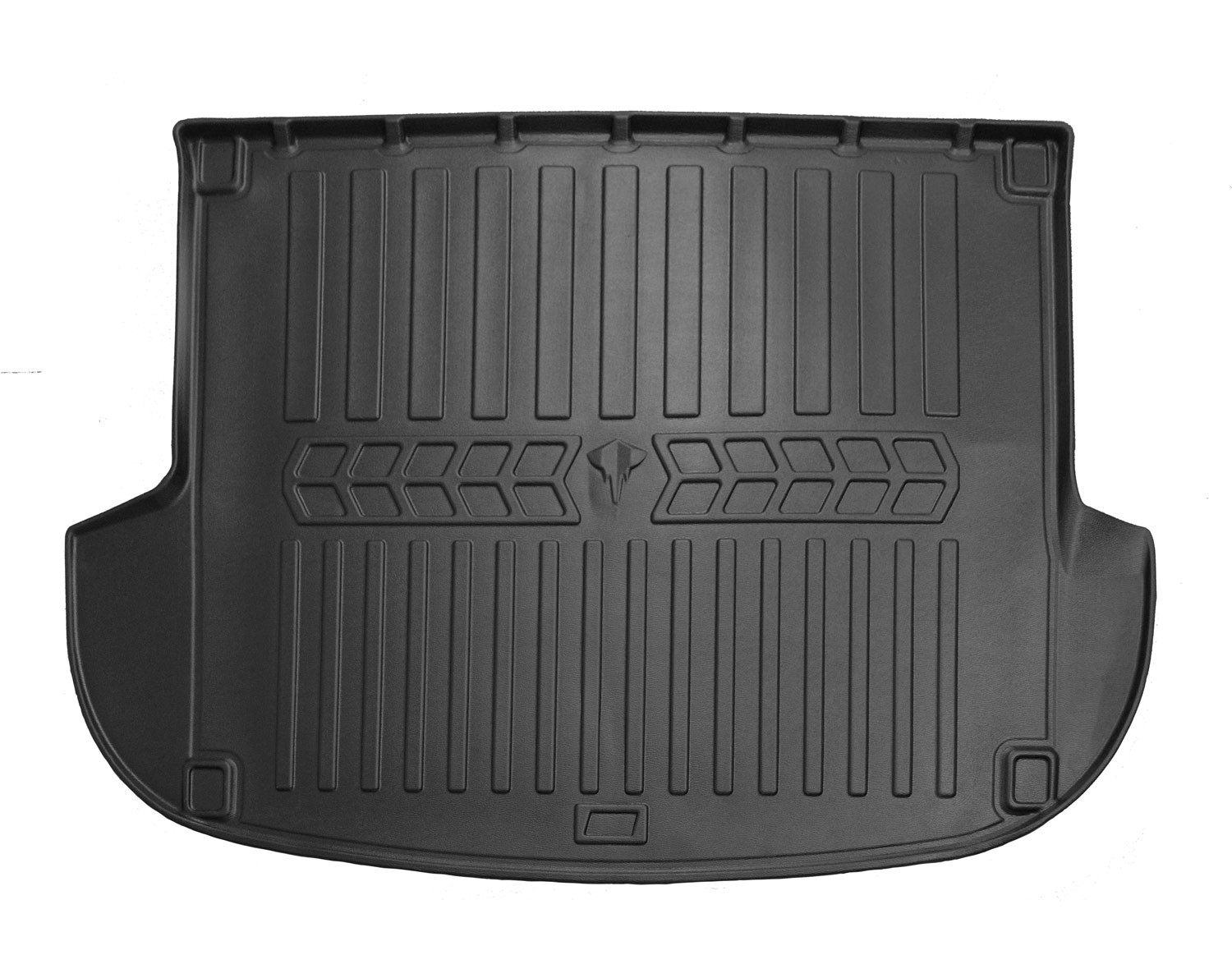Guminis bagažinės kilimėlis HYUNDAI Santa Fe II CM 2010-2012 (5 viet.), juodas /6009461