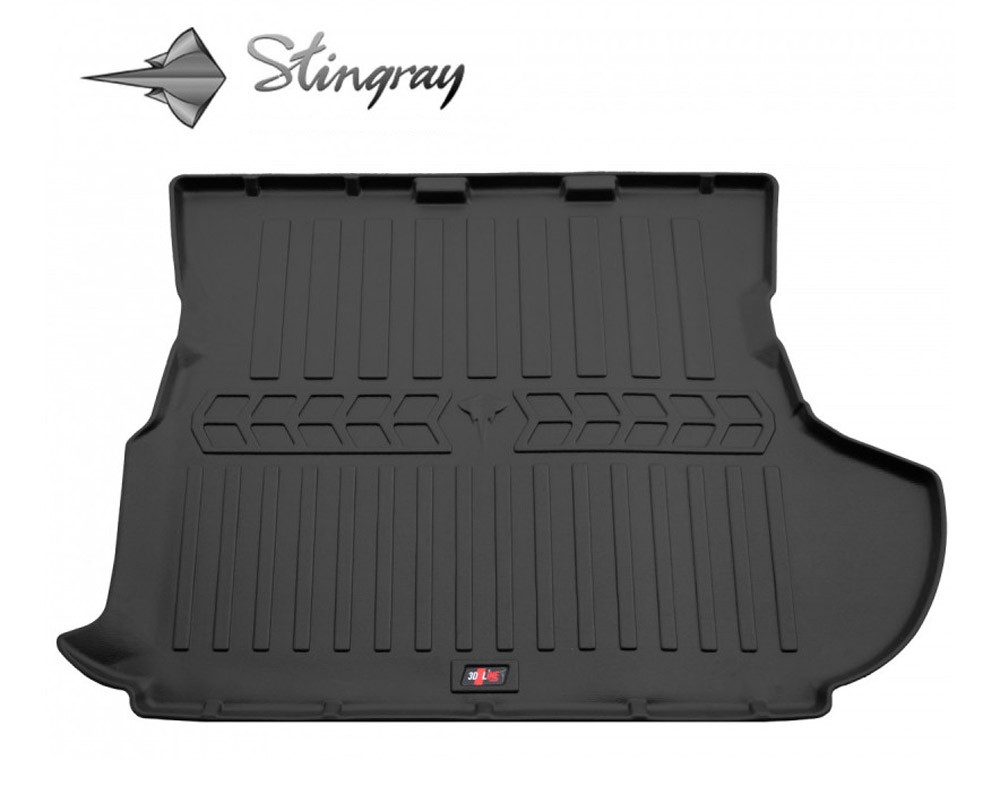 Guminis bagažinės kilimėlis MITSUBISHI Outlander XL 2006-2012  (with SUB) black /6013031
