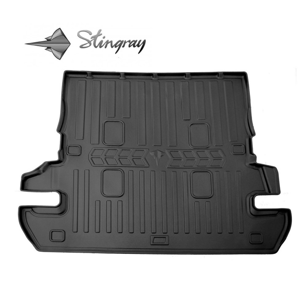 Guminis bagažinės kilimėlis LEXUS LX J200 2008-2021 (7 seats) black /6022331