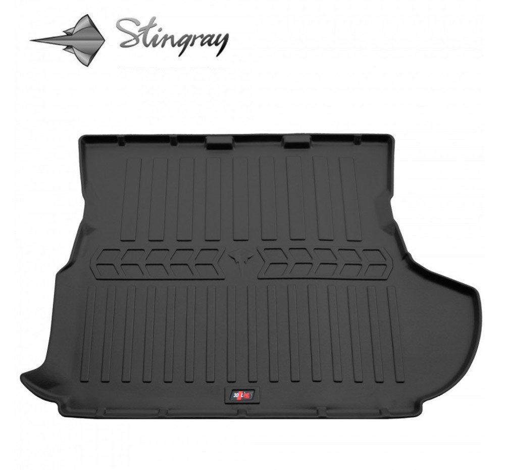 Guminis bagažinės kilimėlis PEUGEOT 4007 2007-2013  (with SUB) black /6013031